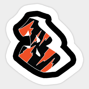 Cincinnati Bengals B! Sticker